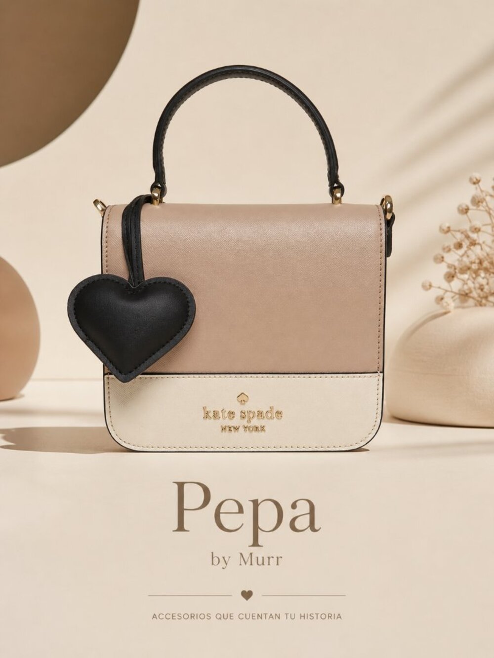 Kate Spade Two‑Tone Crossbody Bag – 7” Mini Shoulder Purse